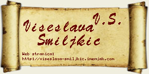 Višeslava Smiljkić vizit kartica